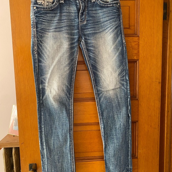 Rock Revival Yandel Easy Straight Jeans size 28 Regular length (32) - Picture 2 of 9